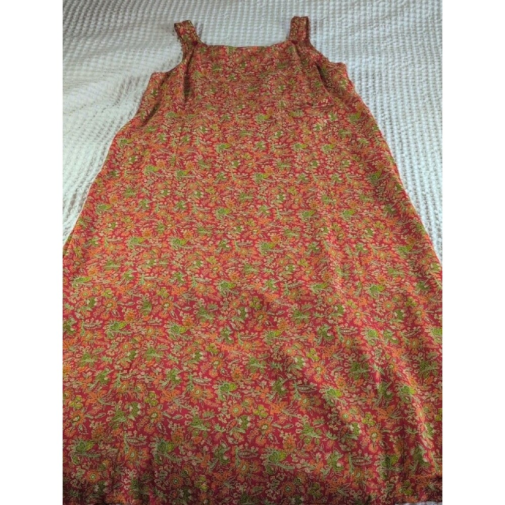 April Cornell Vintage Rayon Lightweight Floral Maxi Dress Size S